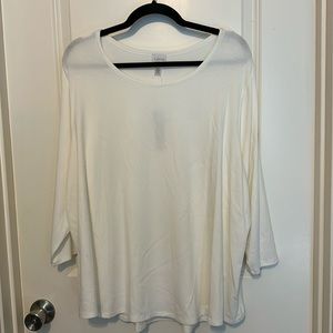Cupio 3/4 sleeve shirt. NWT. Ivory color